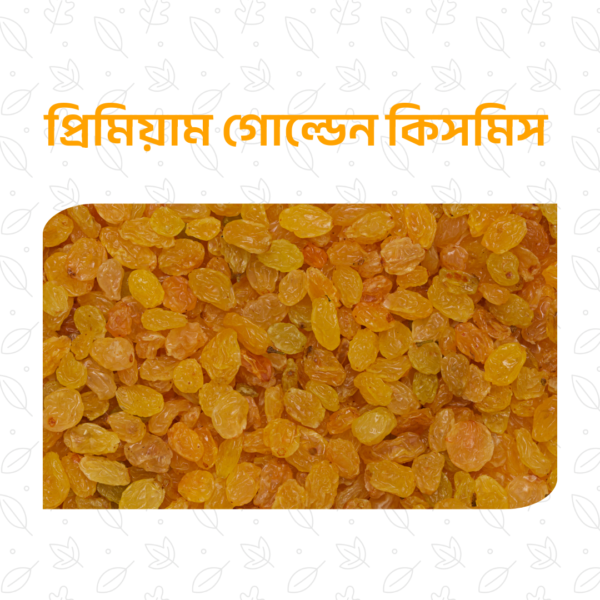 প্রিমিয়াম গোল্ডেন কিসমিস – ৫০০ গ্রাম